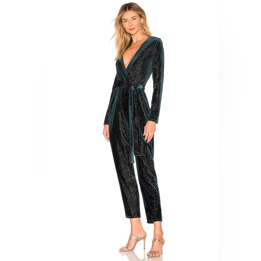Lovers + Friends Velvet Hart Jumpsuit